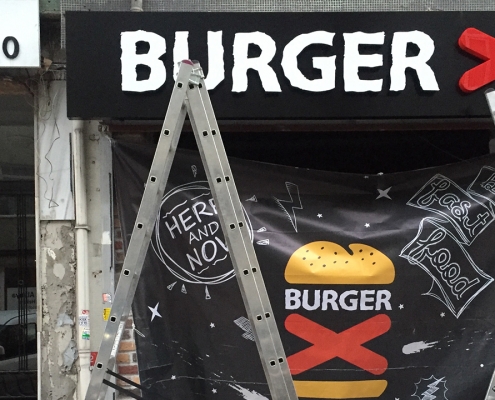 Galvaniz Kutu Harf Siyah